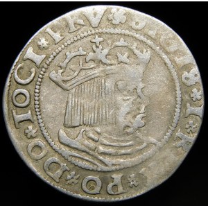 Sigismund I the Old, 1530 penny, Torun - punch mark