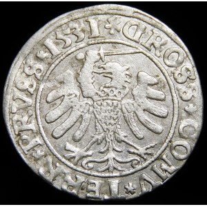 Sigismund I the Old, Penny 1531, Torun - variety - rarer