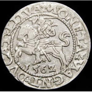 Žigmund II August, Polovičný groš 1562, Vilnius - 18 Pogoń, LI/LITVA