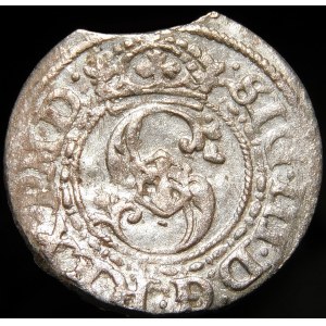Zygmunt III Waza, Szeląg 1620, Ryga - liszka w prawo - ZO, P M D - b. rzadki