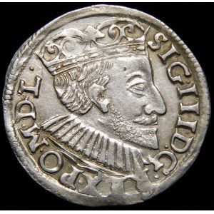 Žigmund III Vaza, Trojak 1591, Poznaň - koruna s ľaliami, SIG III