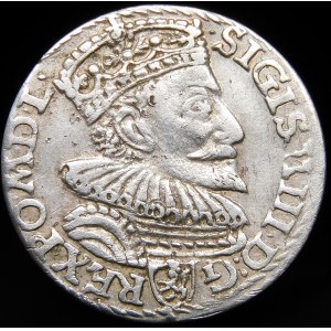 Zygmunt III Waza, Trojak 1594, Malbork - pierścień dzieli datę - rzadki