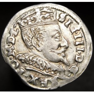 Zygmunt III Waza, Trojak 1594, Wilno - Chalecki dzieli datę - odmiana