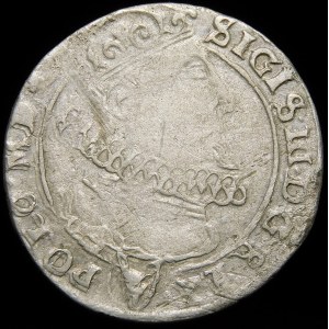 Žigmund III Vasa, šesťpence 1625, Krakov - Semicosic, REX-POLO - vzácne
