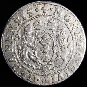 Žigmund III Vasa, Ort 1624/3, Gdansk - prelamovaný dátum, PR - variant