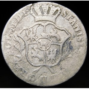Stanisław August Poniatowski, 2 grosze srebrne 1780 EB, Warszawa - b. rzadki