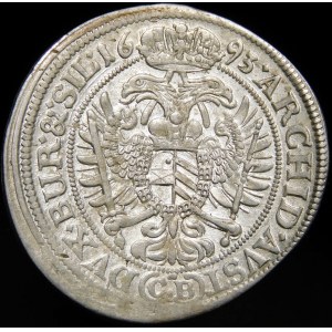 Silesia - Silesia under Habsburg rule, Leopold I, 15 krajcars 1693 CB, Brzeg - rare