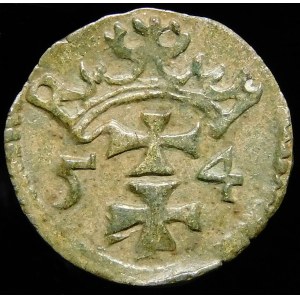 Sigismund II Augustus, Denarius 1554, Gdansk - rare