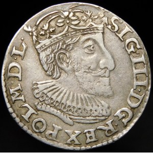 Zygmunt III Waza, Trojak 1592, Olkusz - mała głowa