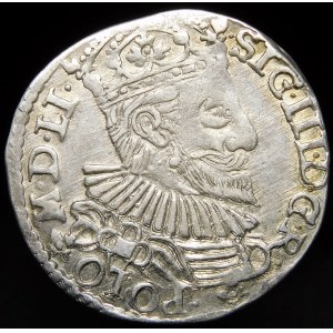 Žigmund III Vaza, Trojak 1592, Olkusz - malá hlava - LONIÆ 9Z - hybrid