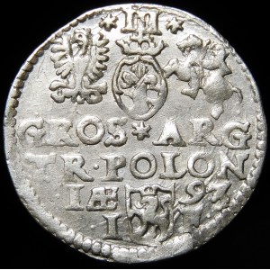 Žigmund III Vaza, Trojak 1593, Olkusz - SIG III - nepopísaný