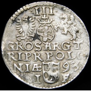 Sigismund III Vasa, Trojak 1593, Olkusz - SIG 3