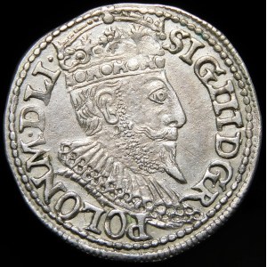 Sigismund III Vasa, Trojak 1596, Olkusz - POLON - variation