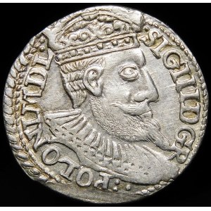 Zygmunt III Waza, Trojak 1598, Olkusz - duża popiersie, POLONI - nieopisany