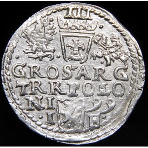 Zygmunt III Waza, Trojak 1599, Olkusz - nowe popiersie, G-R POLO