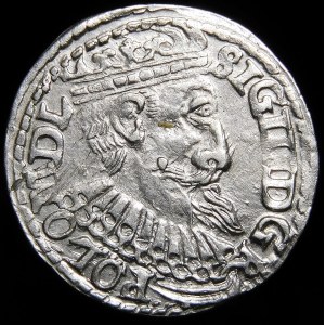 Zygmunt III Waza, Trojak 1599, Olkusz - nowe popiersie - nieopisana odmiana