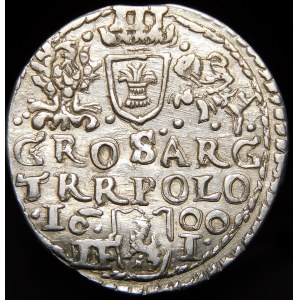 Žigmund III Vaza, Trojak 1600, Olkusz - busta s golierom, POLO