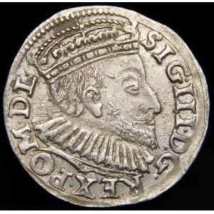 Žigmund III Vaza, Trojak 1590, Poznaň - koruna s ľaliami, I - F