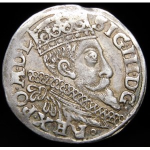 Sigismund III. Vasa, Trojak 1597, Bydgoszcz - zweizeilige Inschrift - Hybrid