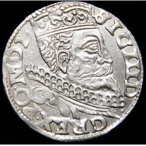 Zygmunt III Waza, Trojak 1599, Wschowa - kryza rurkowata