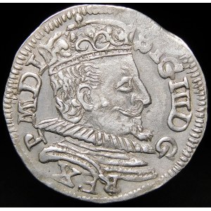 Žigmund III Vasa, Trojak 1598, Lublin - plný dátum - dierovaný - vzácny