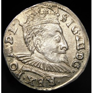 Zygmunt III Waza, Trojak 1598, Wilno - kryza wachlarzowata - rzadki