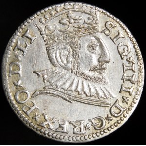 Zygmunt III Waza, Trojak 1592, Ryga - wyśmienity