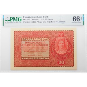20 Polish marks 1919 - II Ser. EY