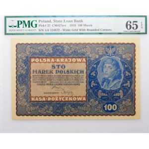 100 Polish marks 1919 - IJ Ser. J