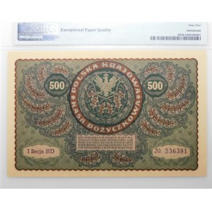 500 Polish Marks 1919 - 1st Ser. BD