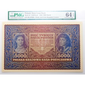 5000 poľských mariek 1920 - II séria B