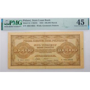 100 000 poľských mariek 1923 - ser. A