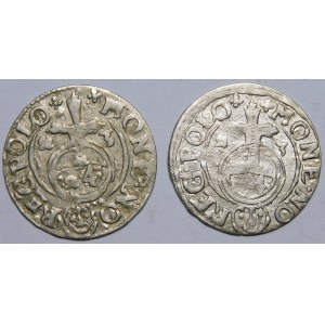 Zygmunt III Waza, Półtorak 1623, Bydgoszcz - tarcze - zestaw (szt. 2)