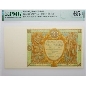 50 złotych 1929 - ser. DF.