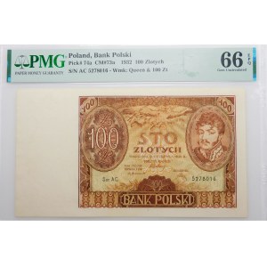 100 złotych 1932 - ser. AC. - dodatkowy znak wodny II
