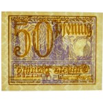50 fenigów 1919 - Gdańsk - fioletowy - bordowa numeracja