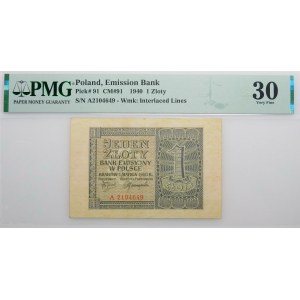 1 zloty 1940 - ser. A