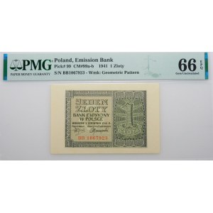 1 złoty 1941 - ser. BB