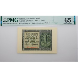 1 złoty 1941 - ser. BE