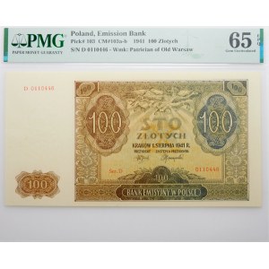 100 złotych 1941 - ser. D