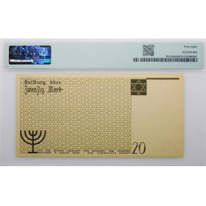 20 marks 1940 Ghetto - low range num. - without watermark