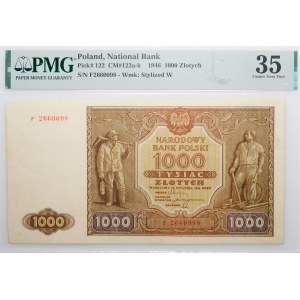 1000 zlatých 1946 - séria. F