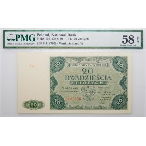 20 złotych 1947 - ser. B