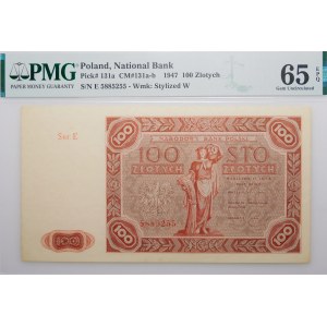 100 złotych 1947 - ser. E