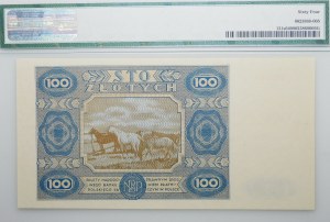 100 złotych 1948 - ser. AA - numeracja 0000000 - AKCEPT