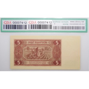 5 gold 1948 - ser. BG