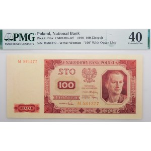 100 złotych 1948 - ser. M
