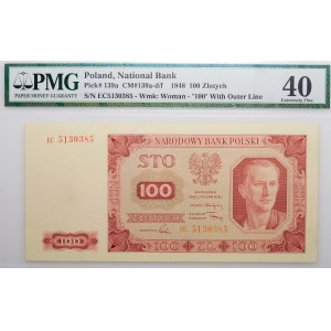 100 złotych 1948 - ser. EC