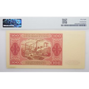 100 złotych 1948 - ser. GE - bez ramki