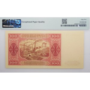 100 złotych 1948 - ser. GN - bez ramki